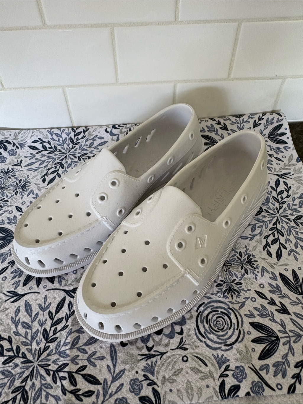 Sperry White Slip-On Casual Shoes
